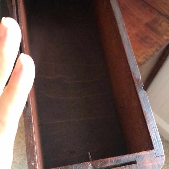 Restored Vintage Sewing Machine Drawer organizer w/ Glass knobs. Refurbished. - Picture 9 of 16